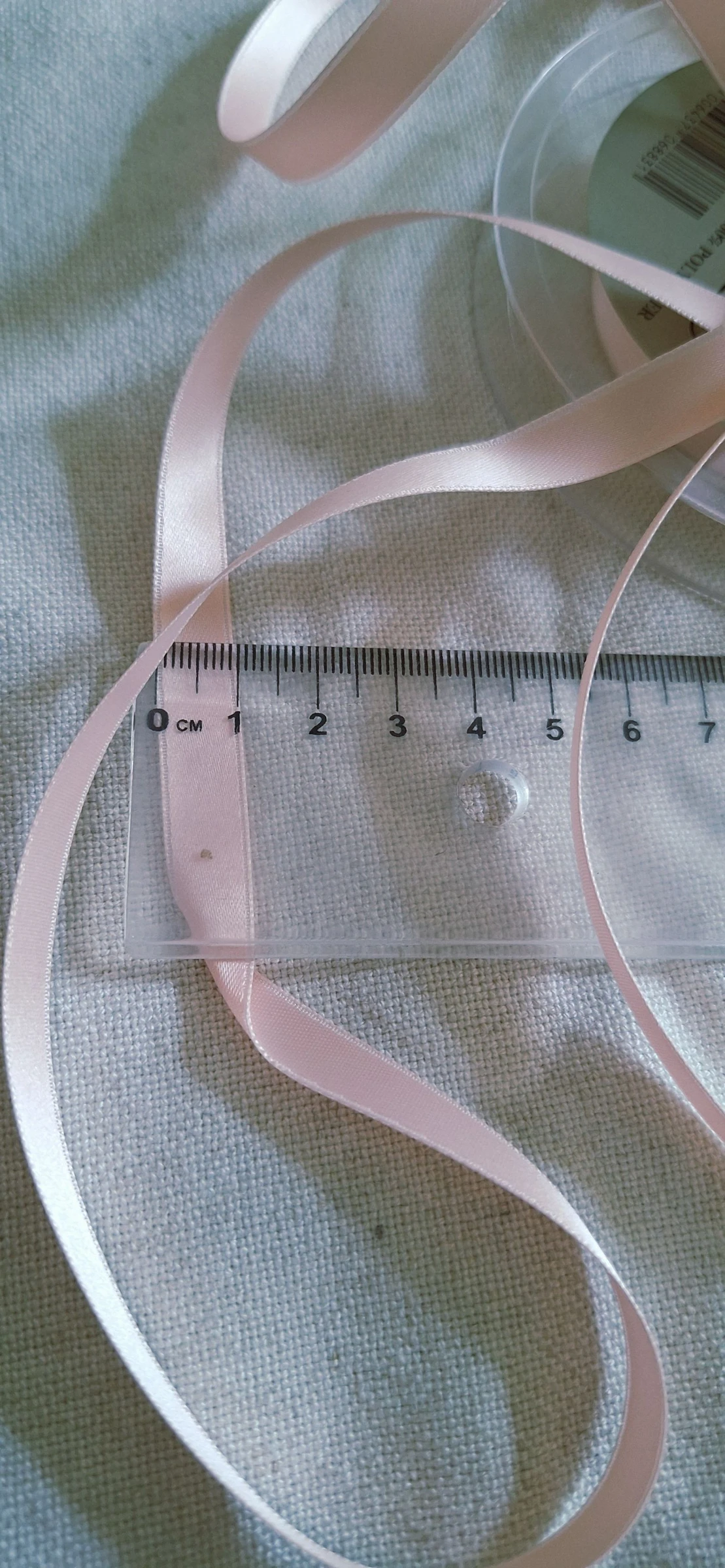 5 mètres de satin 10 mm ruban double face rose clair 